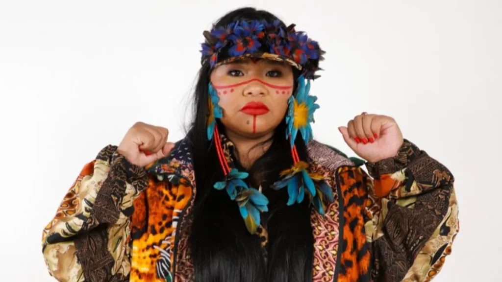 Brazil Indigenous rapper MC Anarandá brings ancestral beats to intimate show