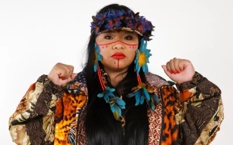 Brazil Indigenous rapper MC Anarandá brings ancestral beats to intimate show