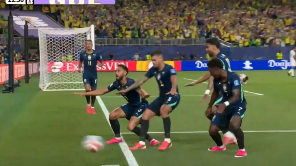 Brazil scores first on Matheus Cunha goal in chaotic play