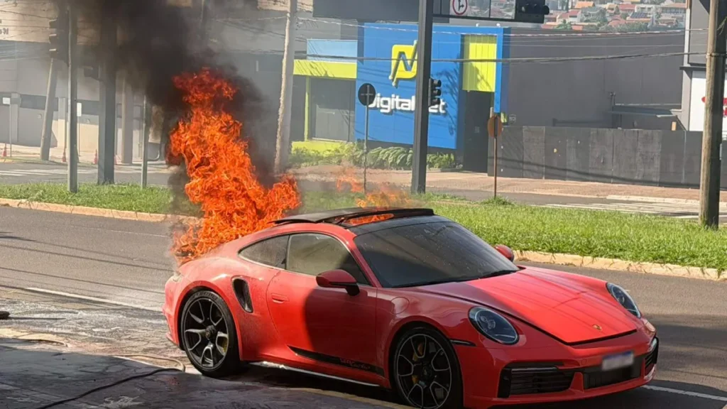 Brazil Father, Son Escape Fire But Flames Destroy $1M Porsche
